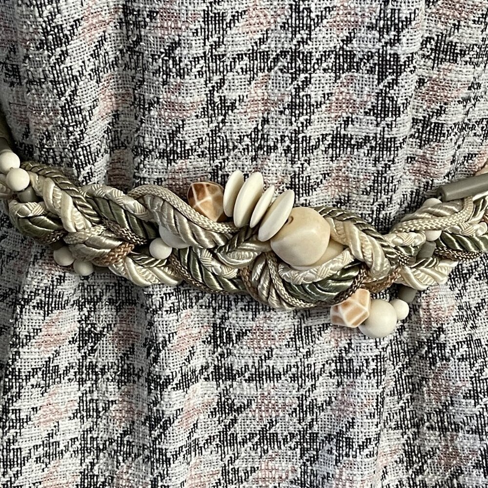 Vintage belt Braided belt Handmade women's belt size SM fashion designer belt
